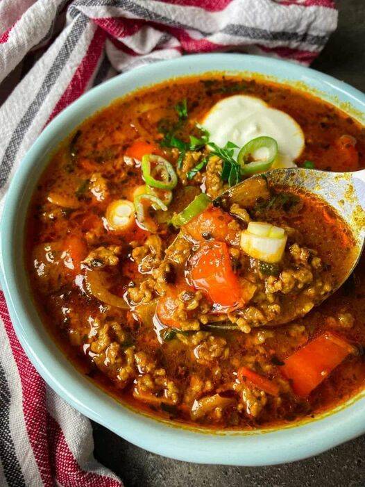 Beef Taco Soup - Recipes