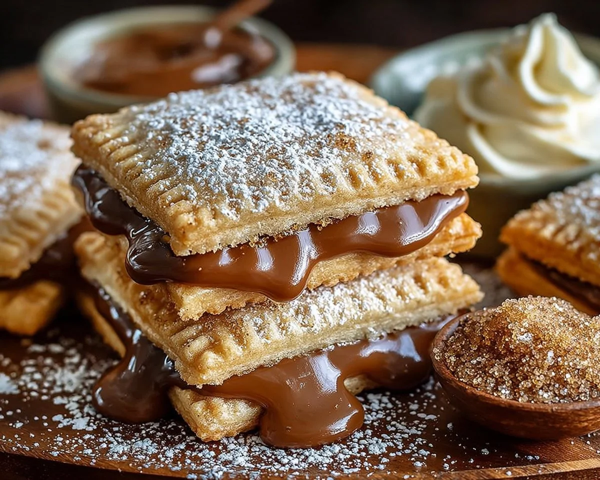 Delicious Brown Sugar Pop Tart Cookies with a sweet icing drizzle