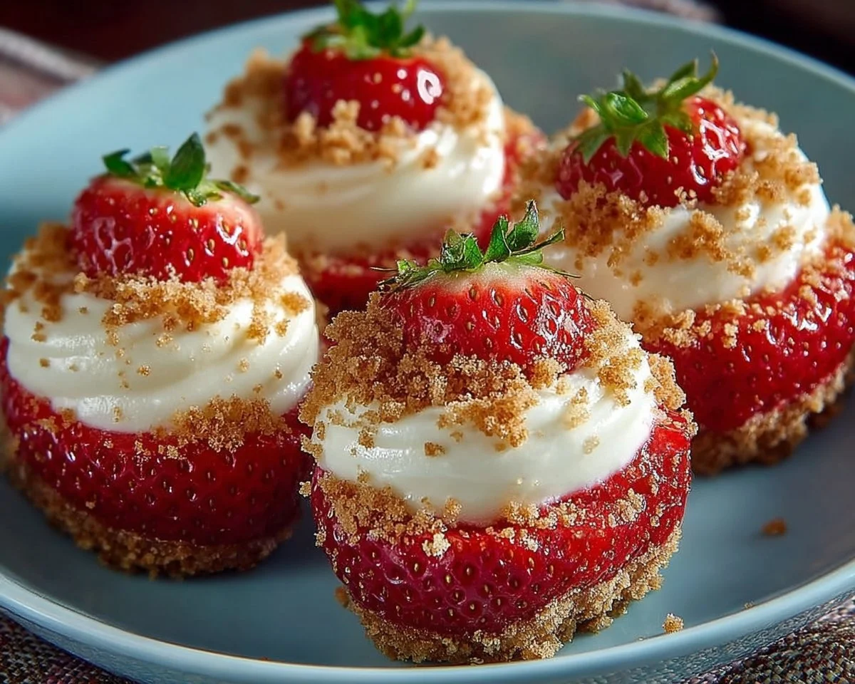 Cheesecake Deviled Strawberries