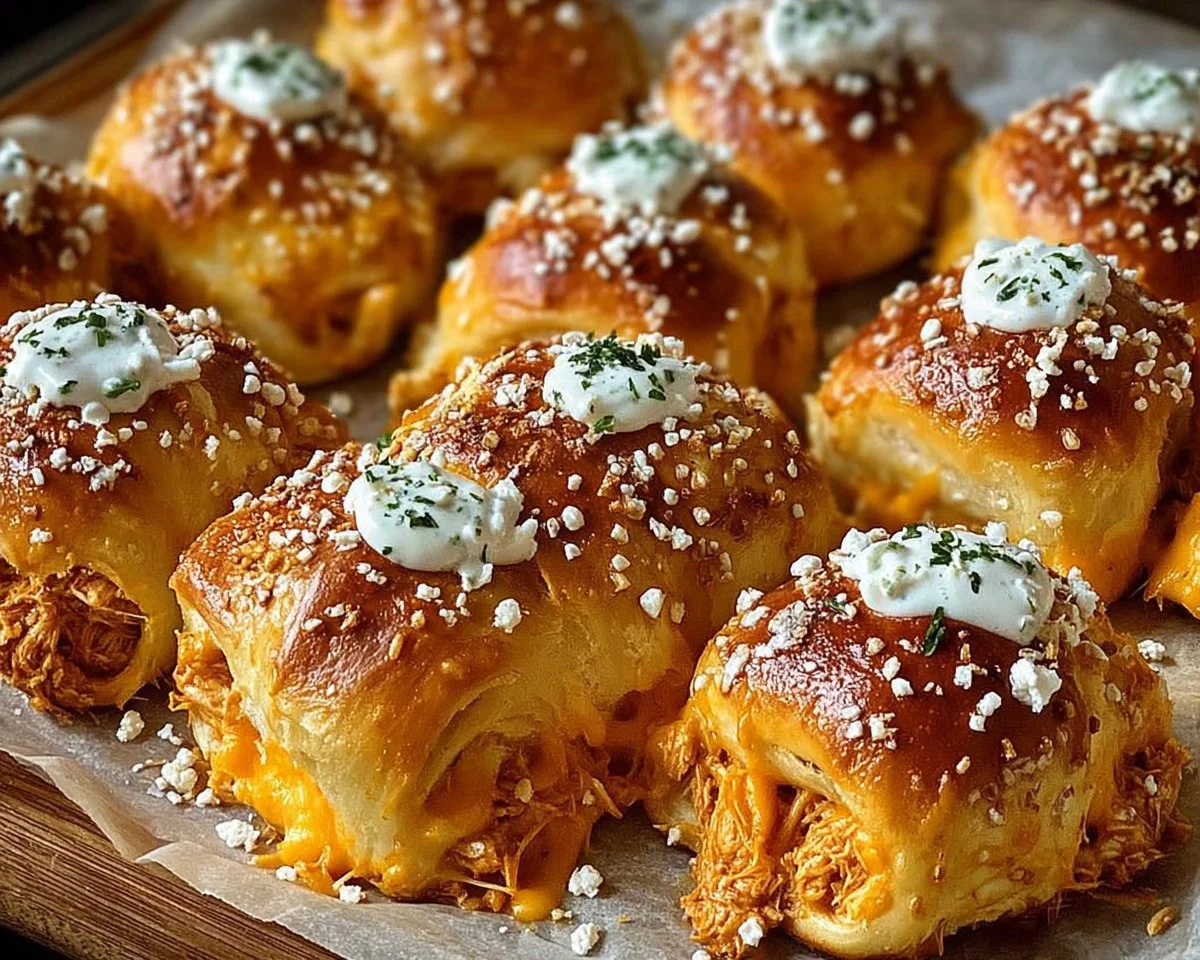 Cheesy Ranch Buffalo Chicken Pretzel Bites
