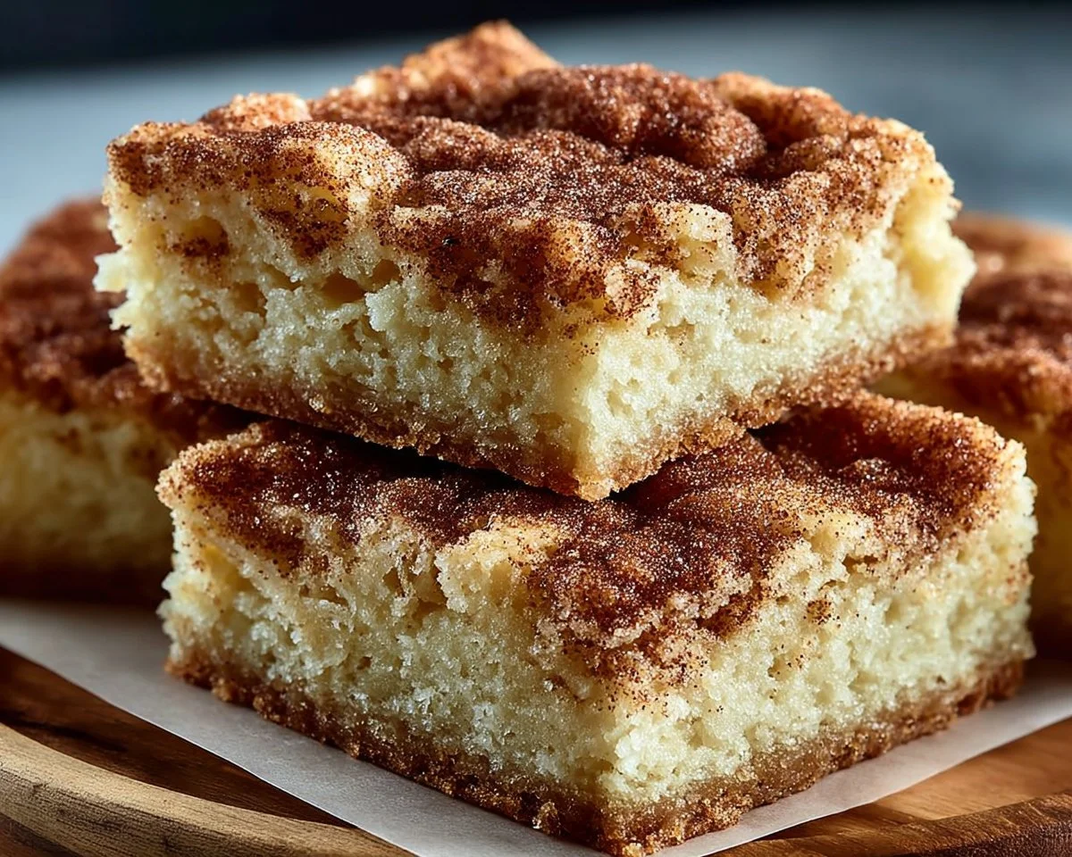 Chewy Snickerdoodle Cookie Bars