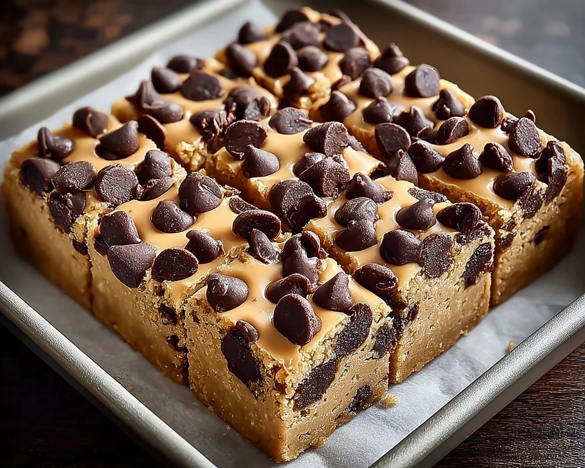Chocolate Chip Cookie Dough Bars