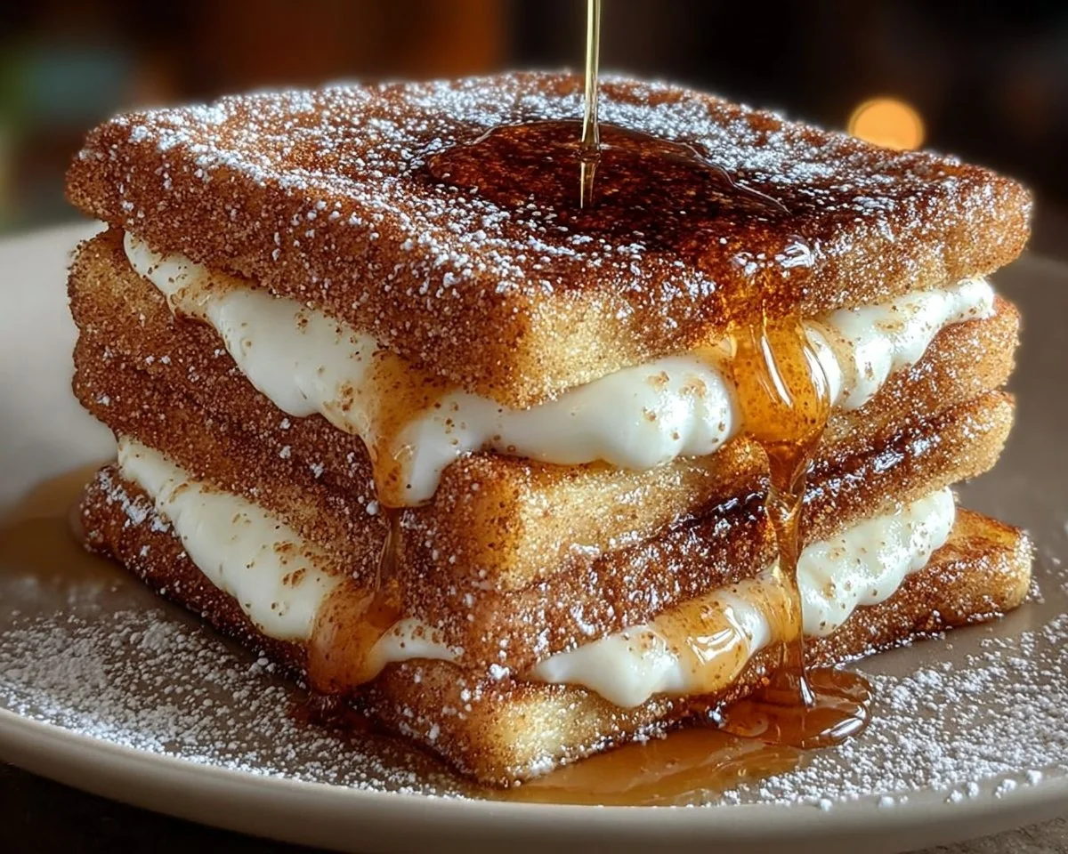 Churro Stuffed French Toast with Cinnamon Sugar