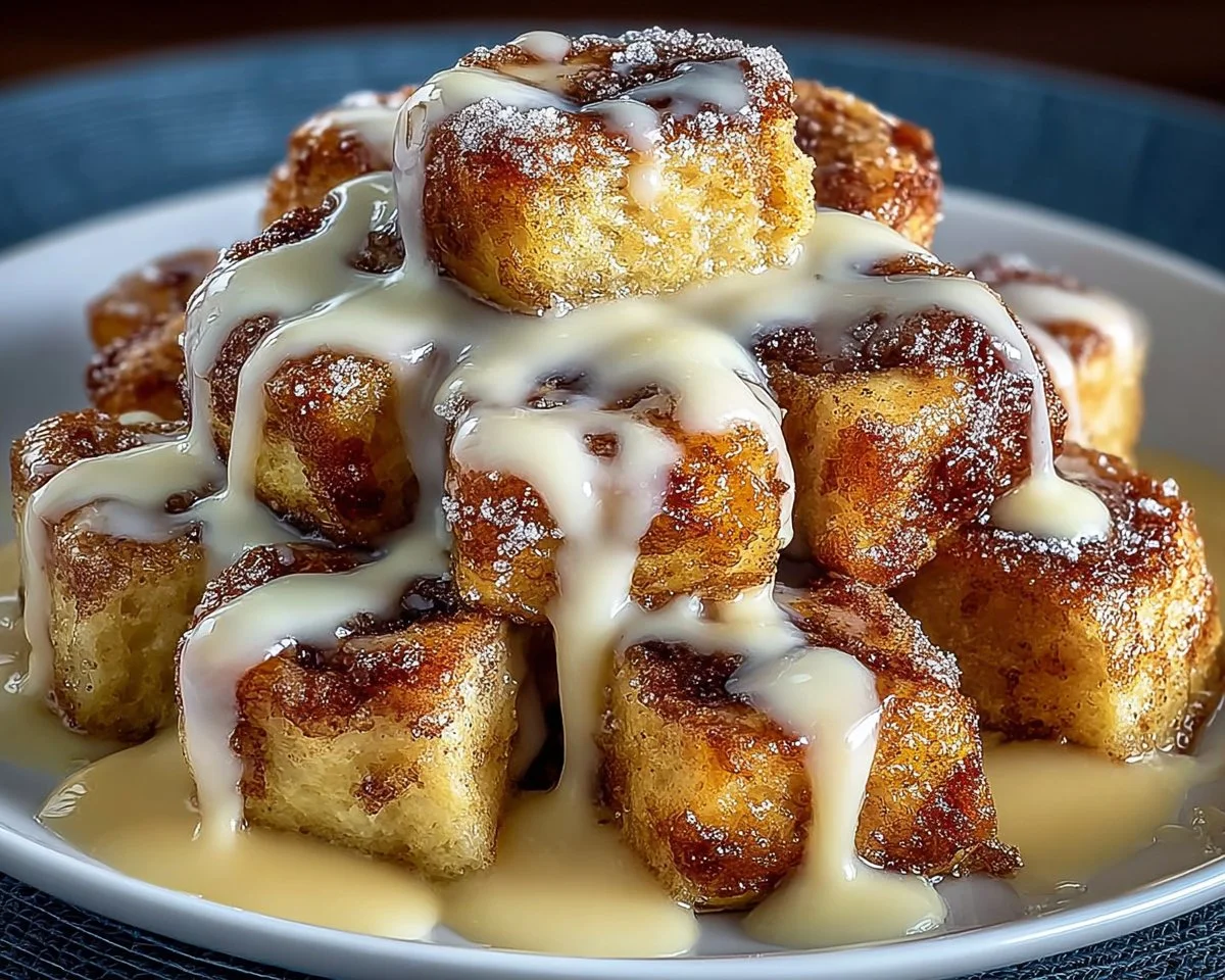 Cinnamon Roll French Toast Bites