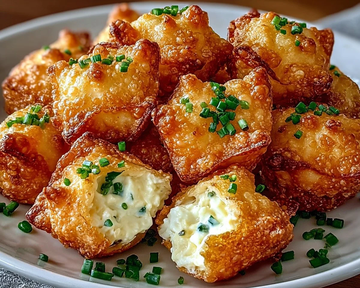 Delicious homemade Crab Rangoon Bombs served with dipping sauce