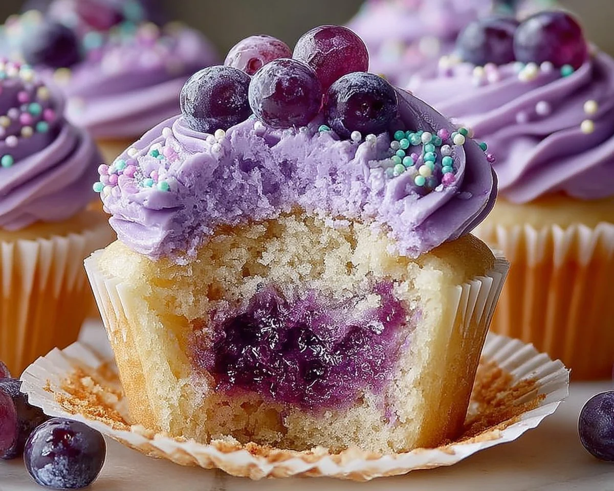 Grape Crush Cupcakes