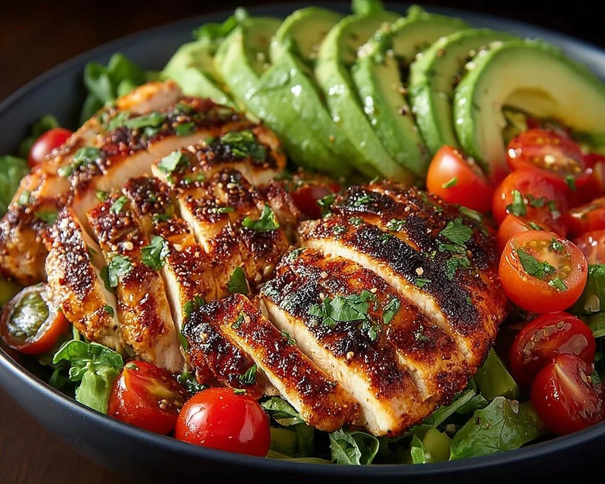 Grilled Chicken Avocado Salad