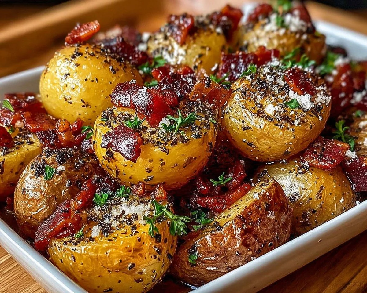Honey Bacon Roasted Potatoes