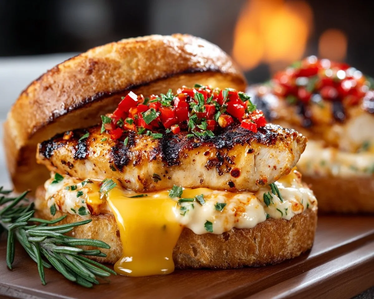 Honey Pepper Pimento Chicken Sandwich