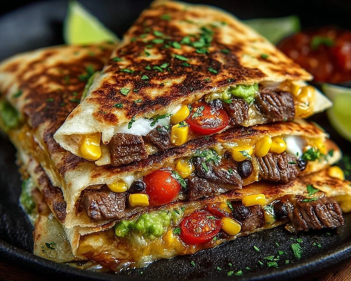 Loaded Steak Quesadillas