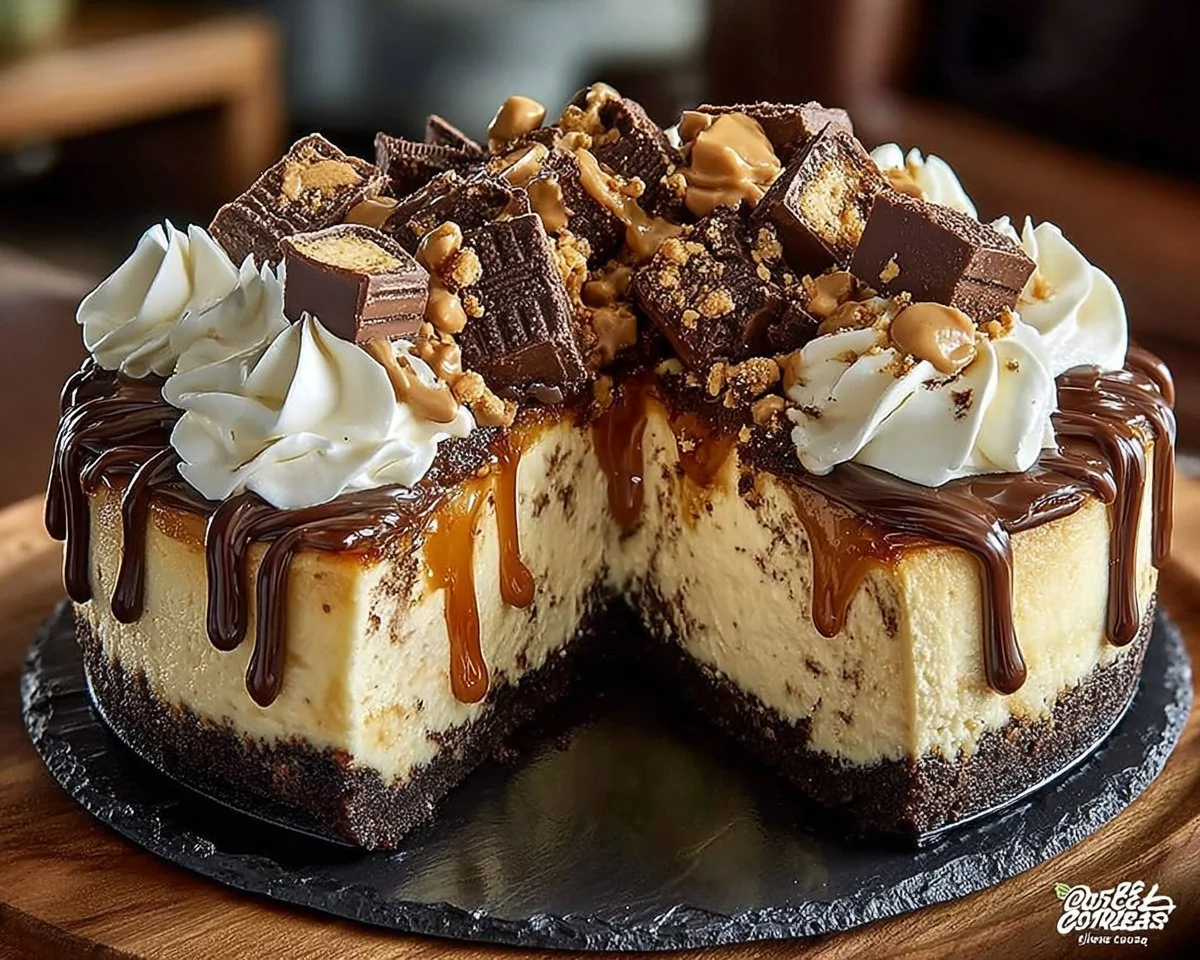 Mouth-watering Reese's Peanut Butter Cup Cheesecake