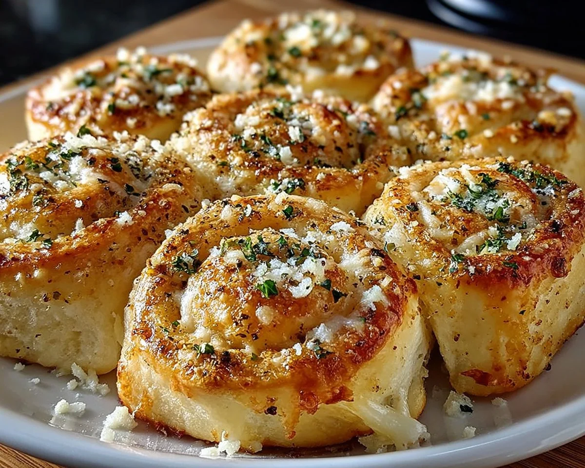 Parmesan Garlic Pizza Rolls