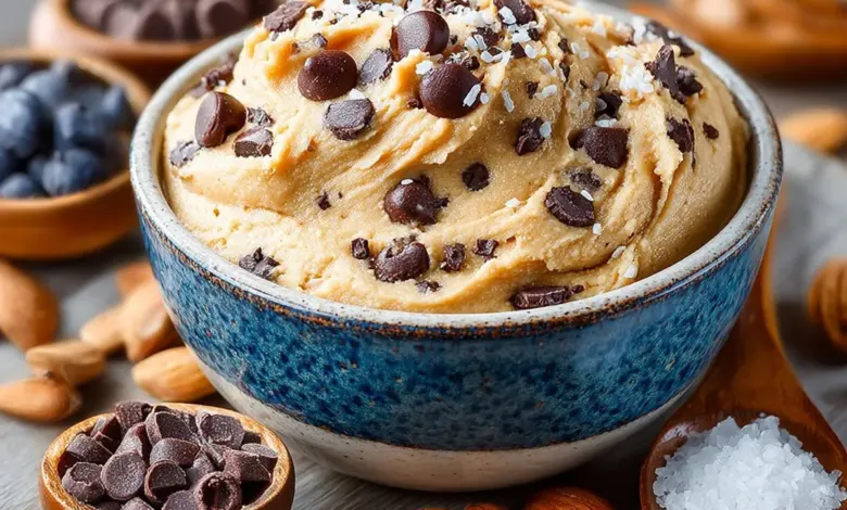 Delicious Protein Cookie Dough loaded with nutrients for a healthy snack