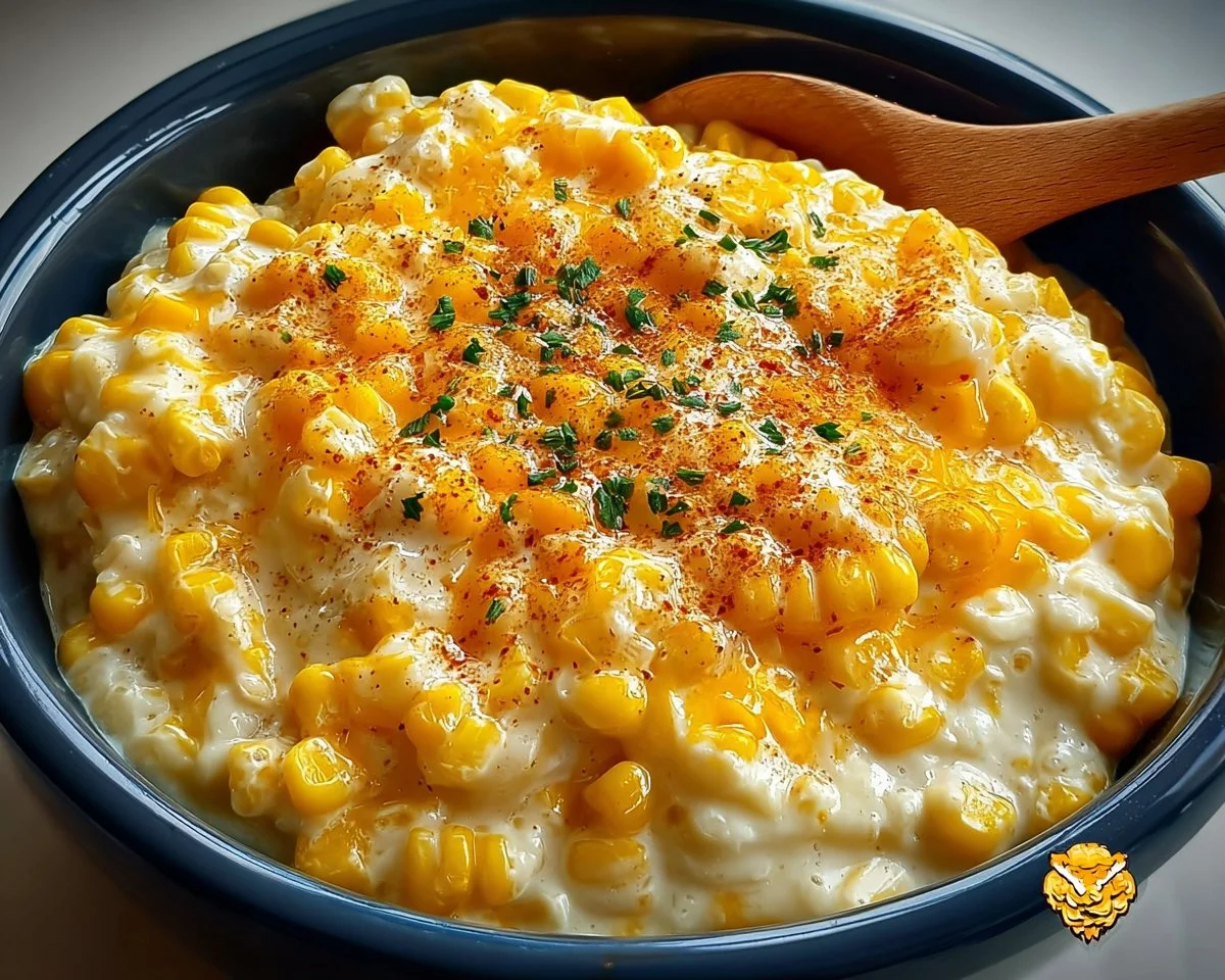 Slow Cooker Cheddar Corn