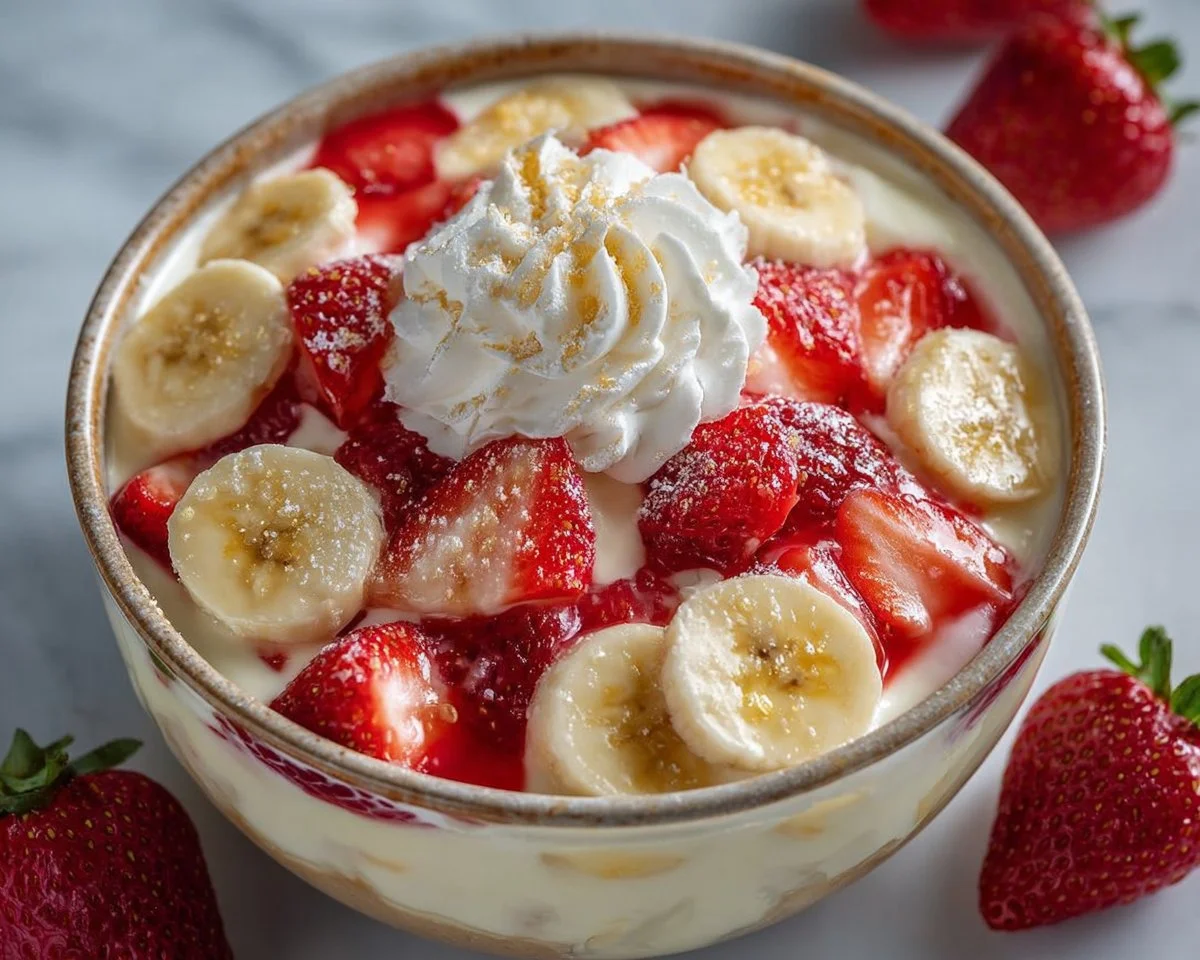 Strawberry Banana Pudding