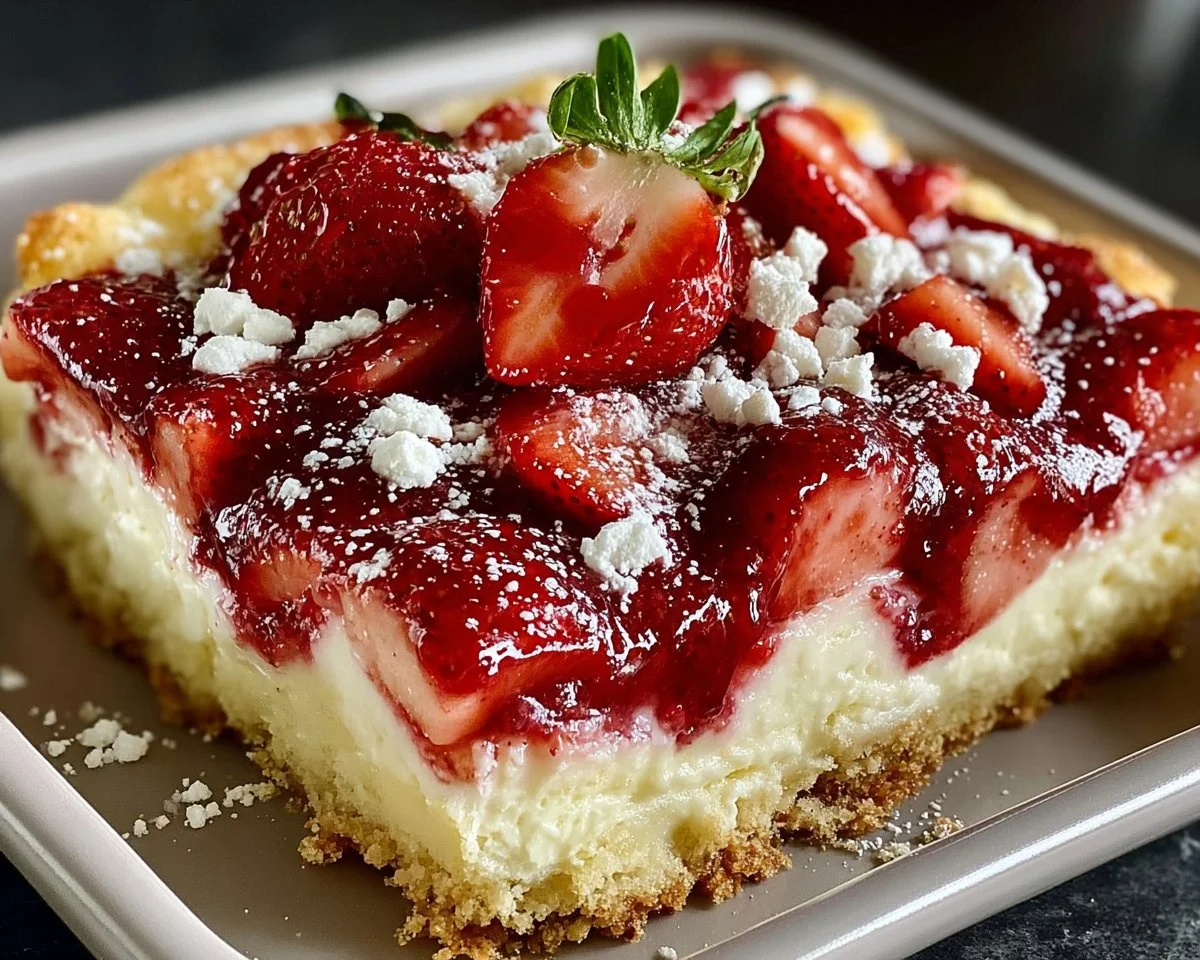 Strawberry Cheesecake Dump Cake