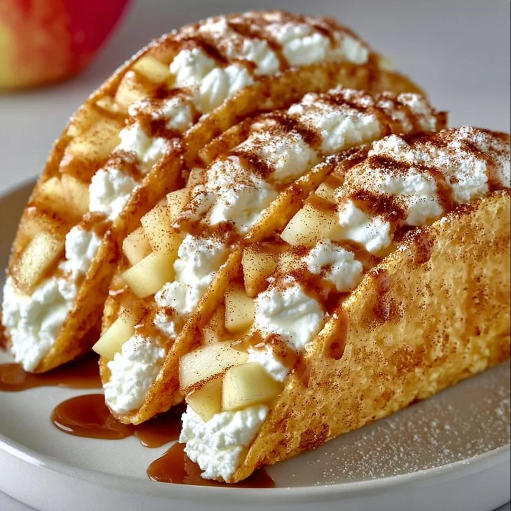 Apple Cheesecake Tacos