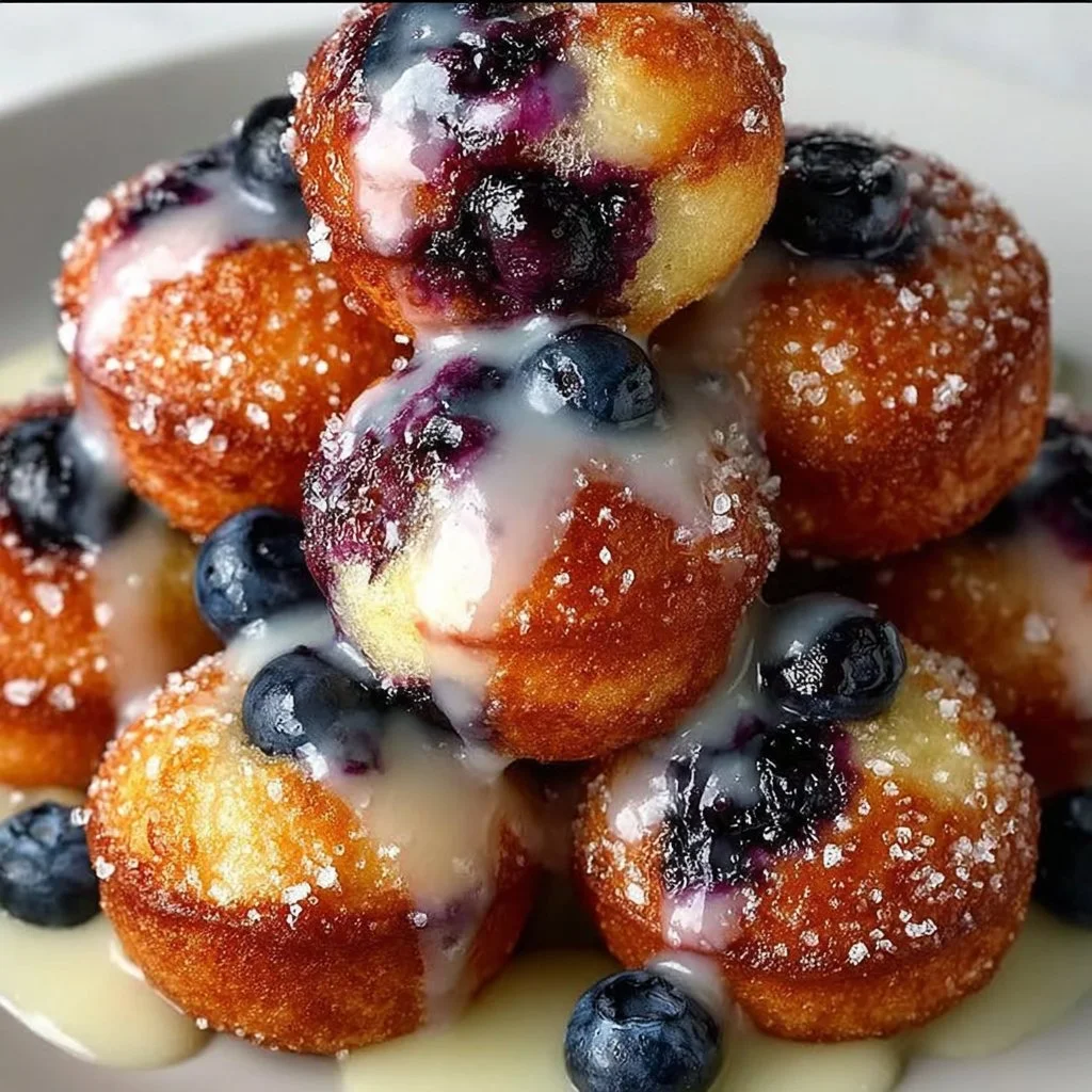 Baked Blueberry Fritter Bites
