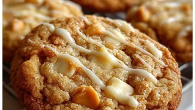 Delicious butterscotch cream fudge cookies stacked on a plate