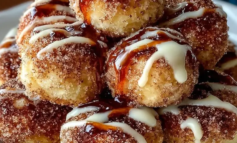 Delicious Cinnamon Sugar Biscuit Bites served on a plate