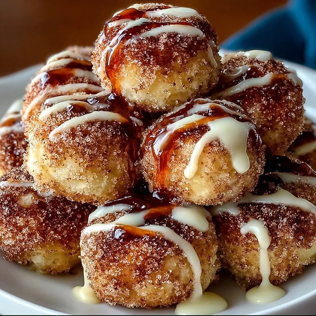 Delicious Cinnamon Sugar Biscuit Bites served on a plate
