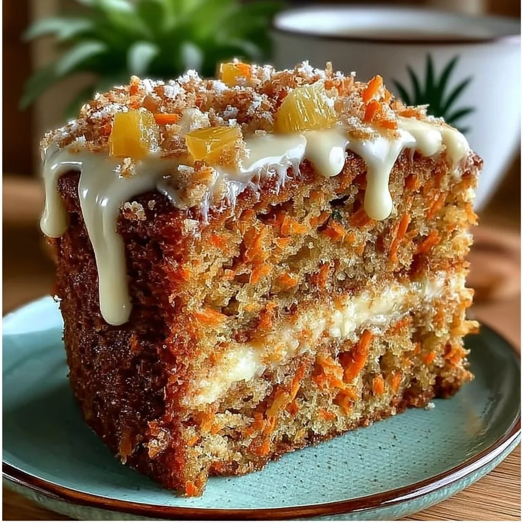 Hawaiian Carrot Pineapple Cake