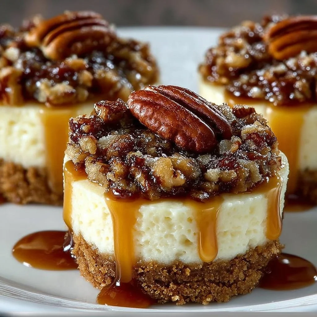 Mini Pecan Pie Cheesecakes