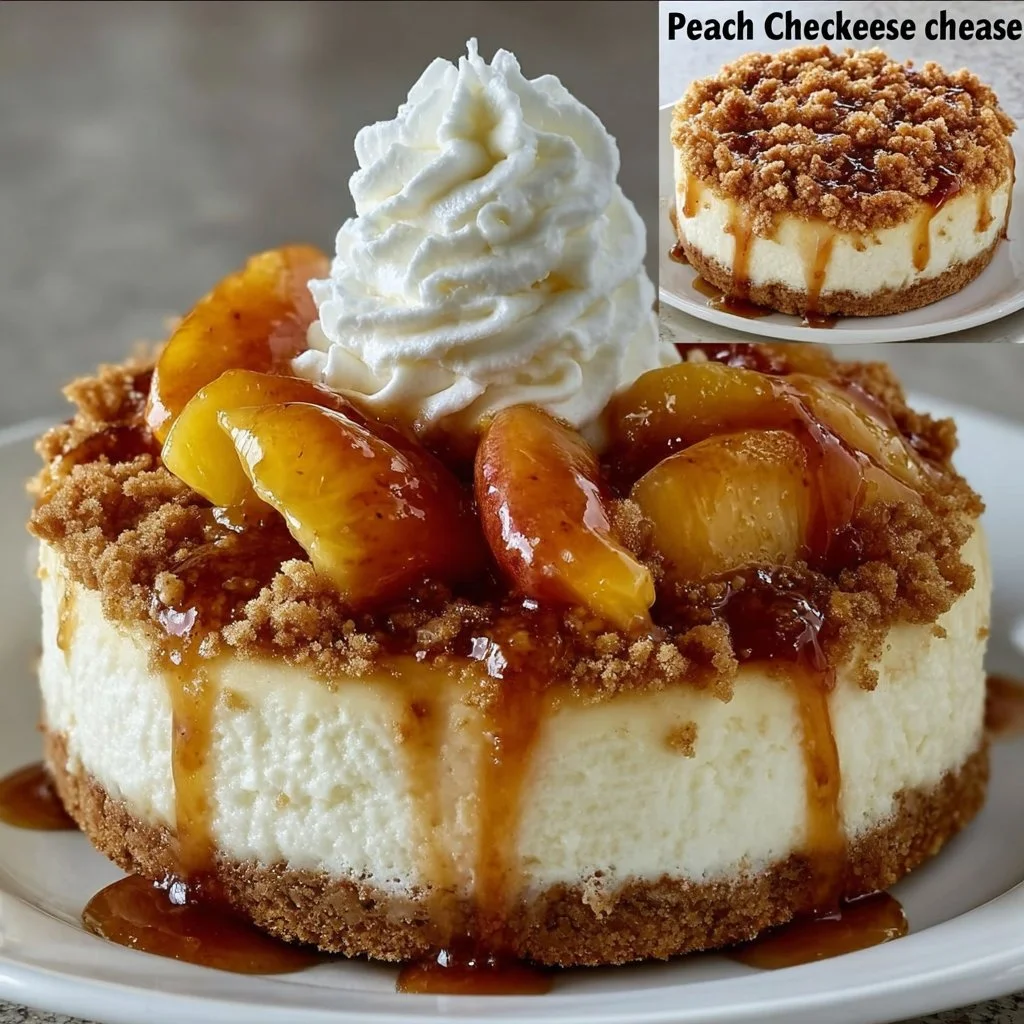 Peach Cobbler Cheesecake Bliss