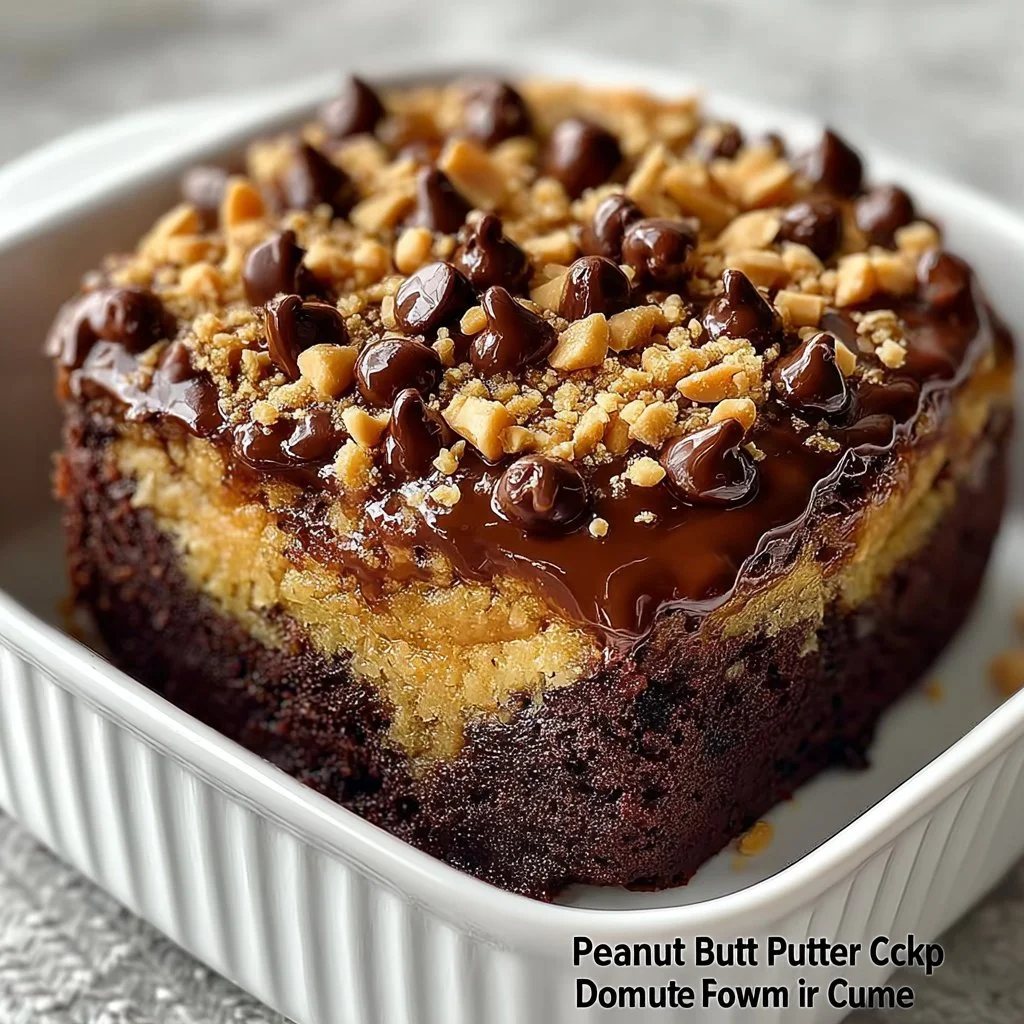 Peanut Butter Cup Dump Cake