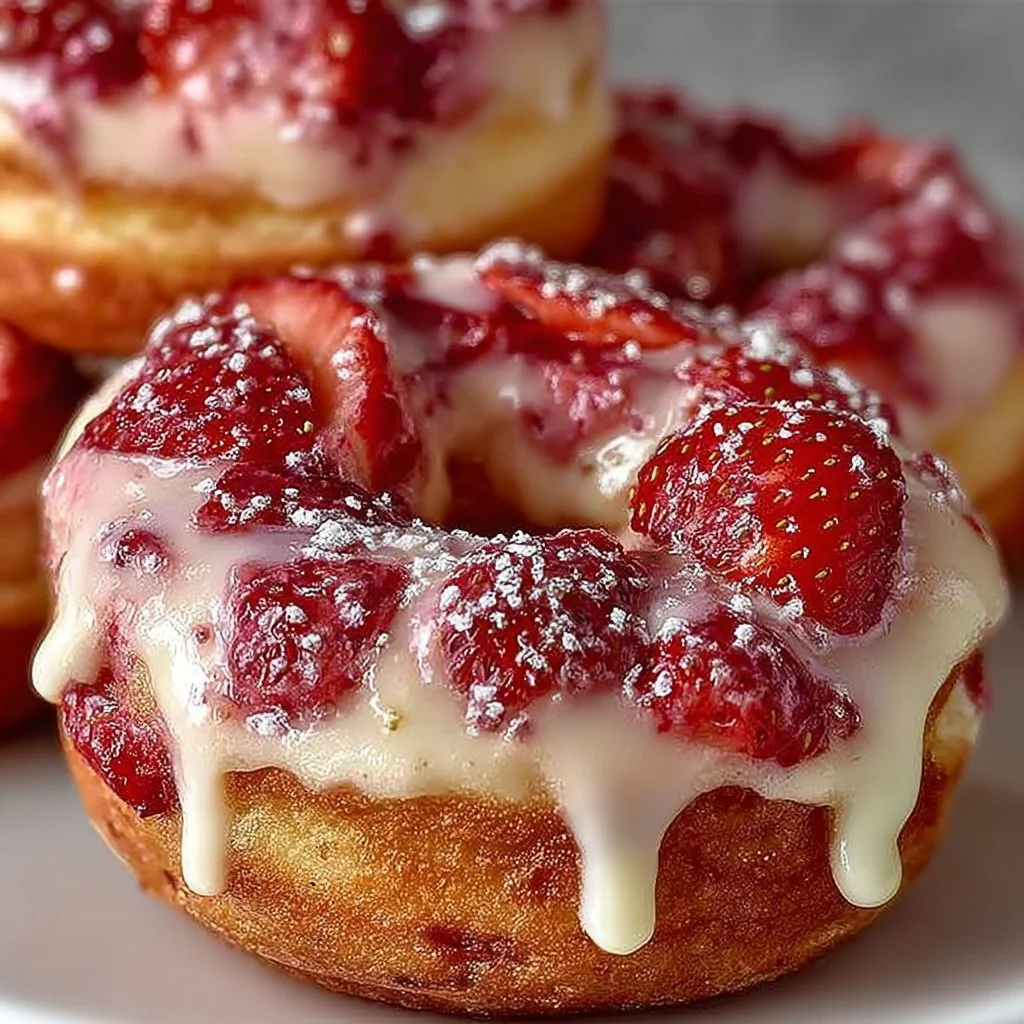 Strawberry Cheesecake Donuts