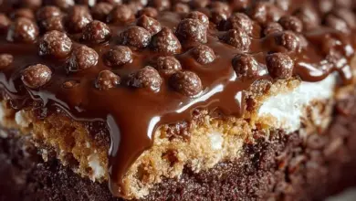 Viral Lazy Cat Choco Crunch Cake with chocolate layers and crunchy toppings