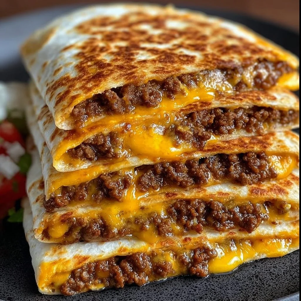 Bacon Cheeseburger Quesadillas