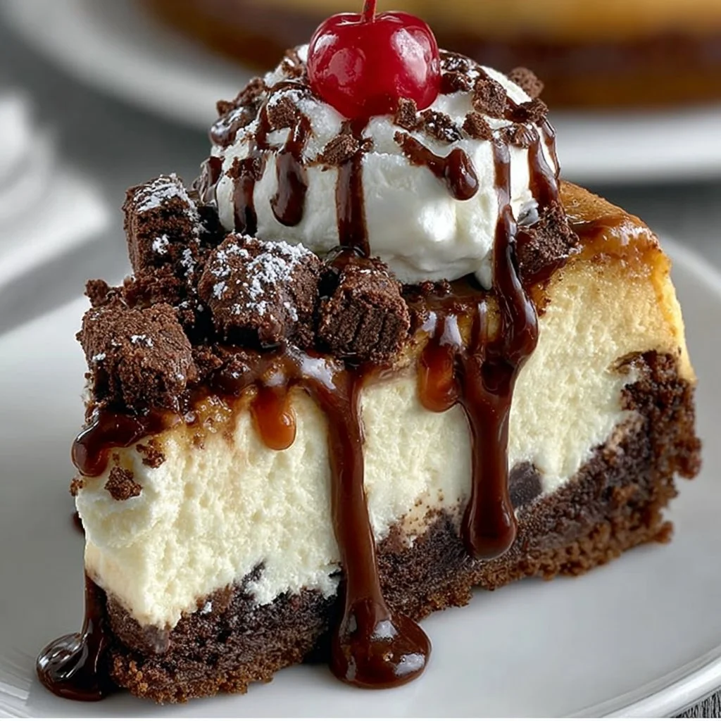 Brownie Sundae Cheesecake
