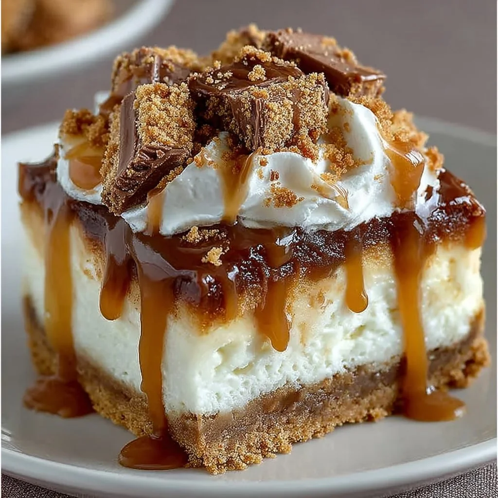 Butterfinger Caramel Cheesecake