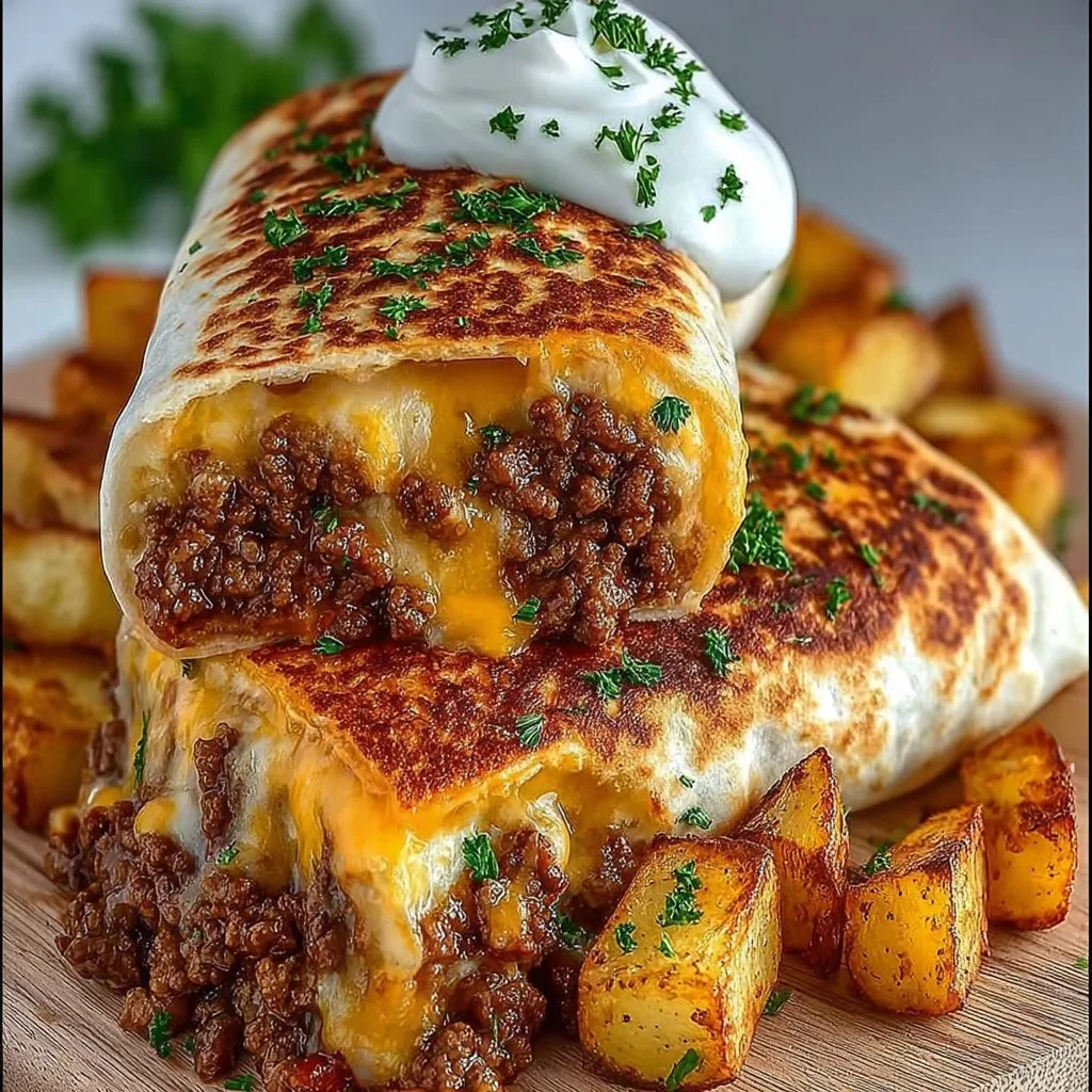 Cheesy Potato Burritos