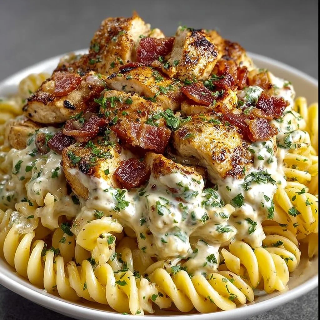 Chicken Bacon Ranch Pasta