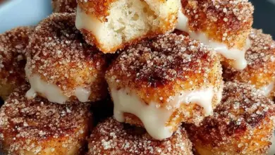 Freshly baked Cinnamon Sugar Biscuit Bites on a plate