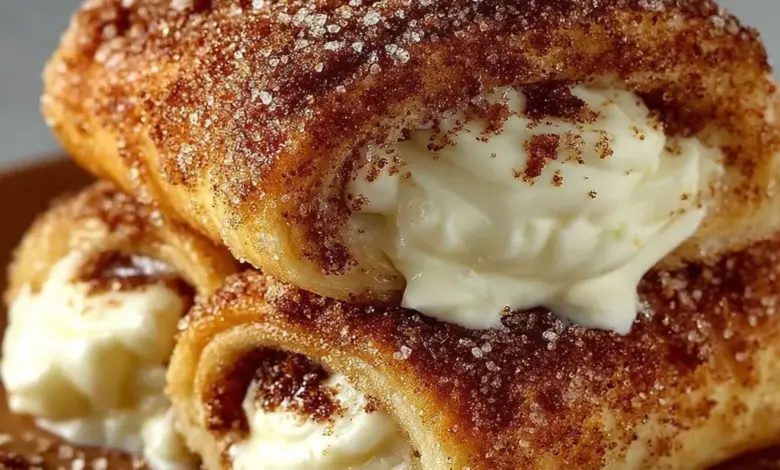 Cinnamon sugar cream cheese fluffy rolls fresh out of the oven