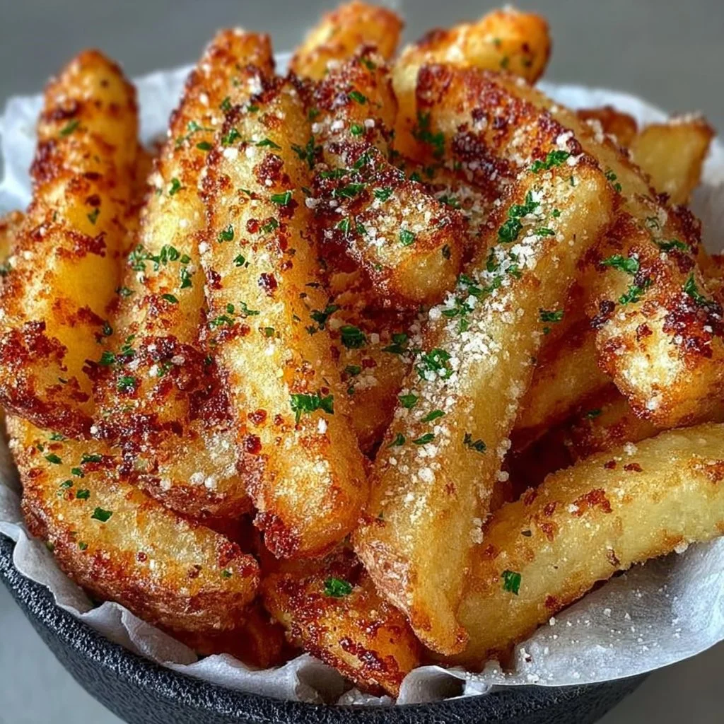 Crispy Garlic Parmesan Fries