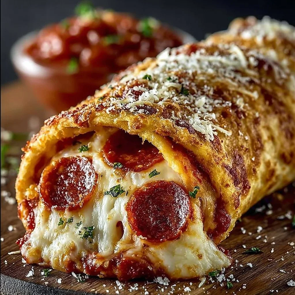 Delicious Cheesy Pepperoni Pizza Roll-Ups