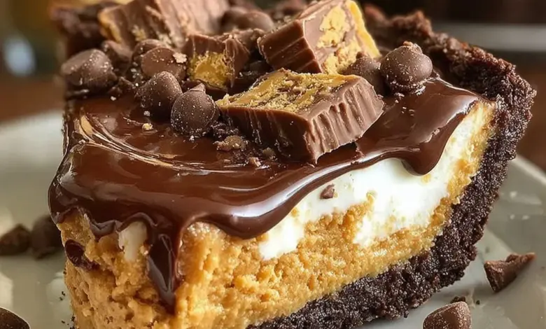 A Giant Reese’s Peanut Butter Cup showcasing its rich chocolate and creamy peanut butter filling.