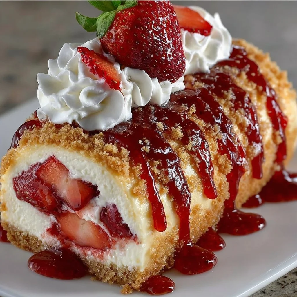 Homemade Strawberry Shortcake Cheesecake