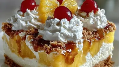 Juicy Pineapple Heaven Cake featuring fresh pineapple and cake layers