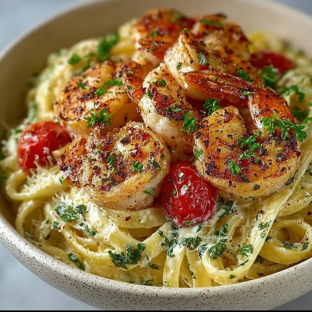 Delicious Marry Me Shrimp Pasta recipe with shrimp and pasta in a creamy sauce