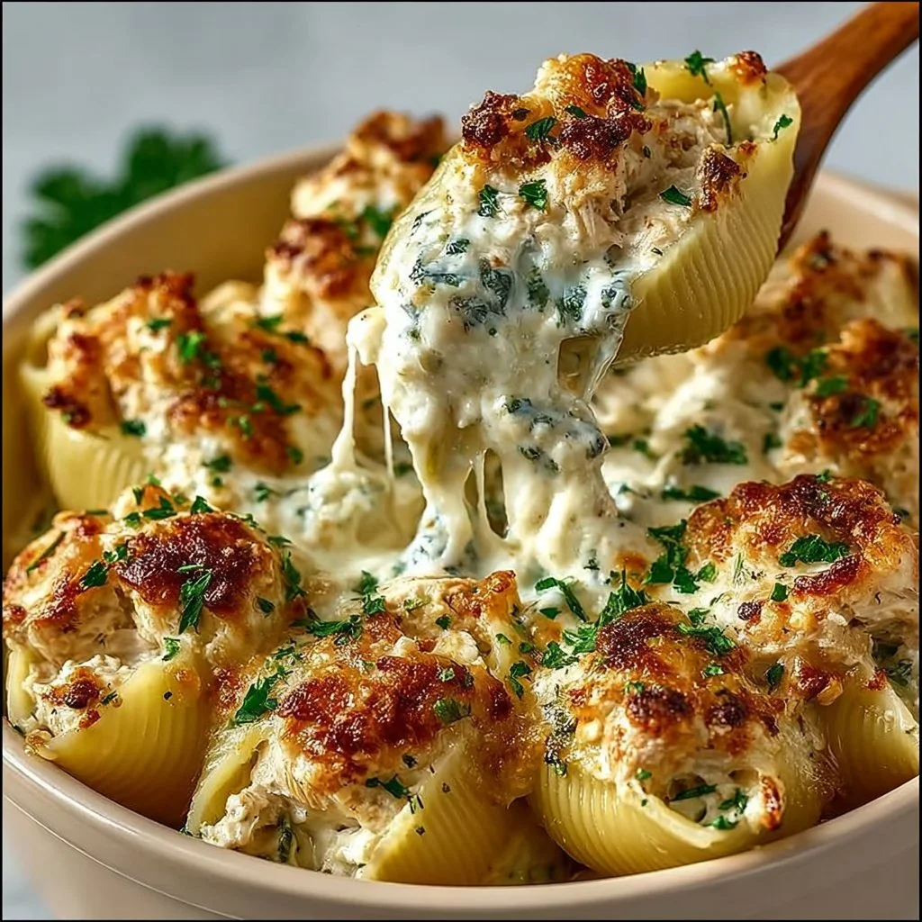 Million Dollar Chicken Alfredo Stuffed Shells