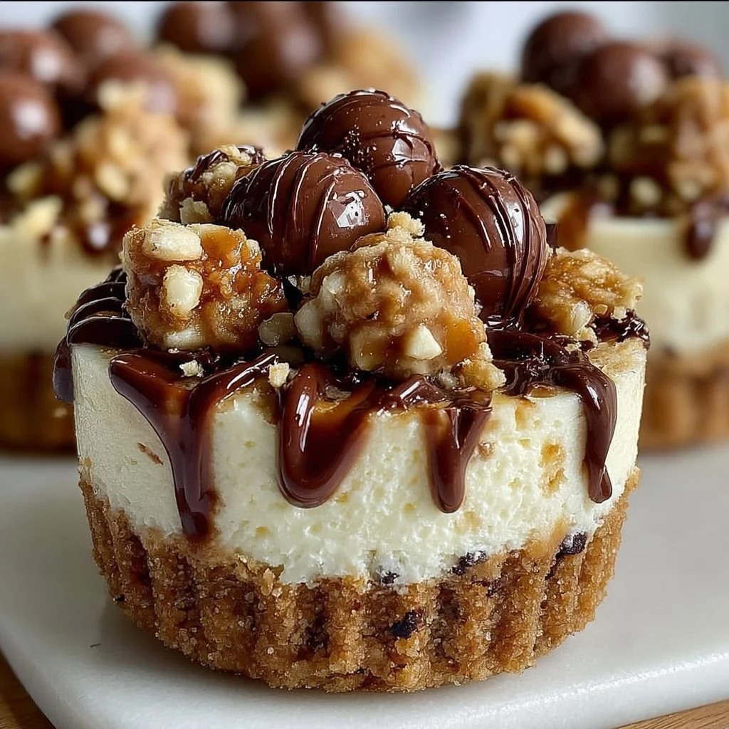 Mini No-Bake Malteser Cheesecakes