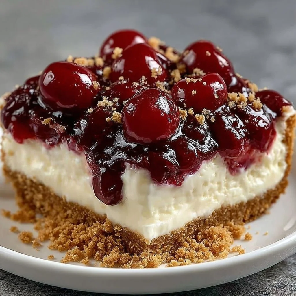 No-Bake Cherry Cheesecake
