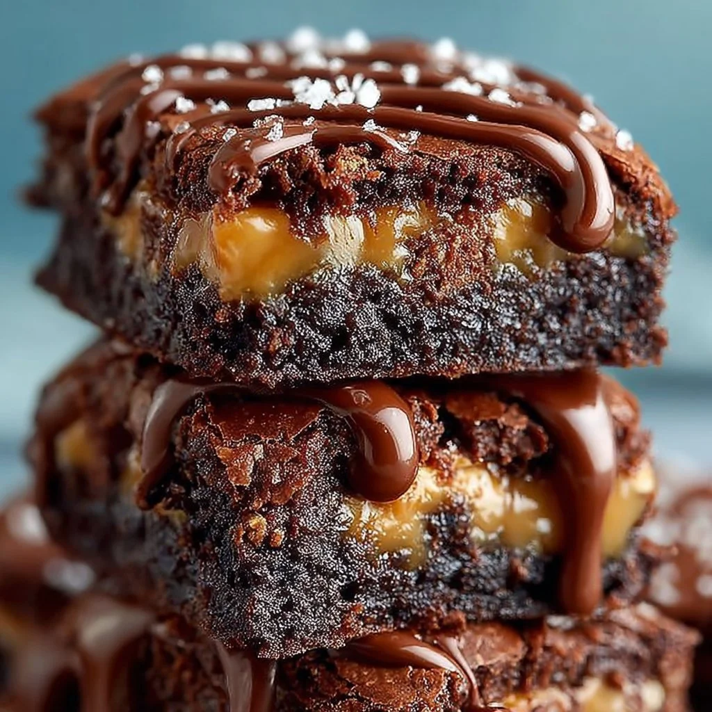 Outrageous Snickers Brownie Bars