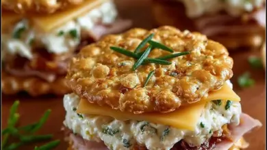 Tasty Party Cracker Ritz Sandwich served on a platter for gatherings
