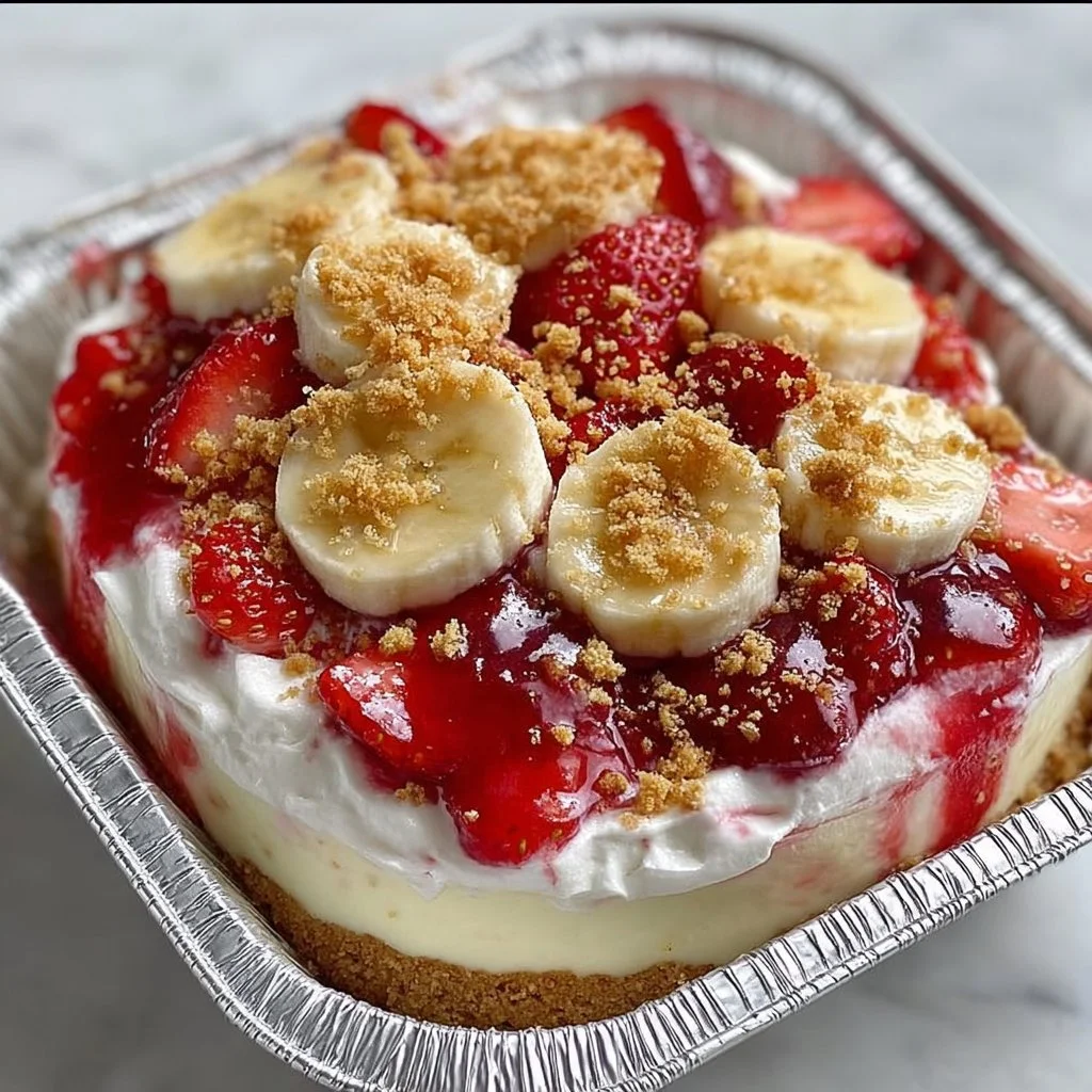 Strawberry Cheesecake Banana Pudding